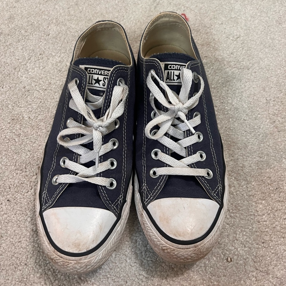 Converse Dark Blue Canvas Sneakers